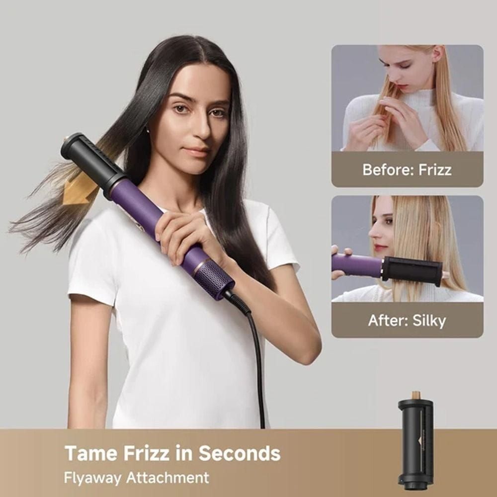 Dreame Air Style Pro Hair Styler, Advanced Airflow Technology, Multiple Attachments, Fast Drying And Styling, Salon-Quality Results - Purple - AMF18A
