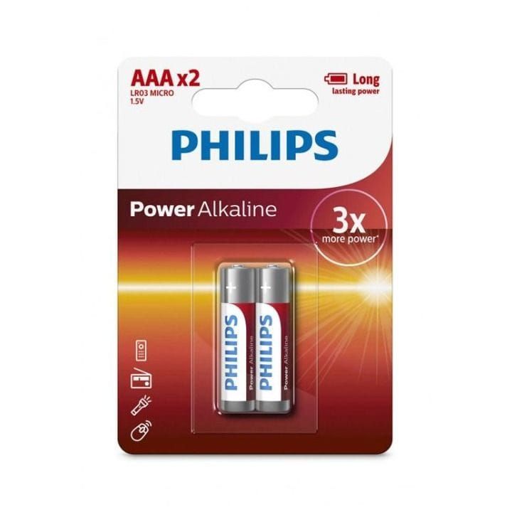 Philips Power Alkaline AAA 2-Blister | LR03P2B/97