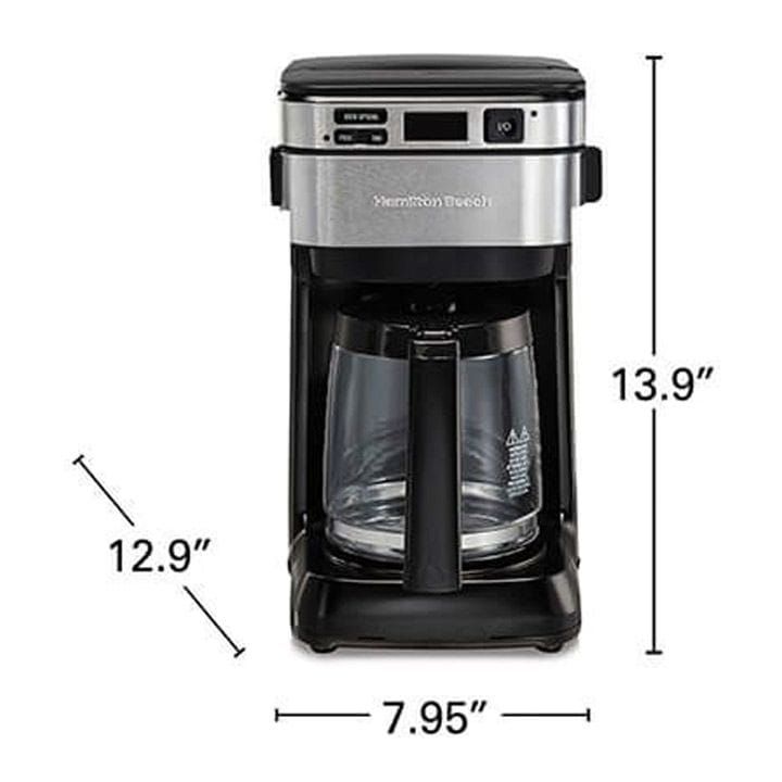 Hamilton Beach Front-Fill® 12 Cup Programmable Coffee Maker with Swing-Out Basket | 46310-ME