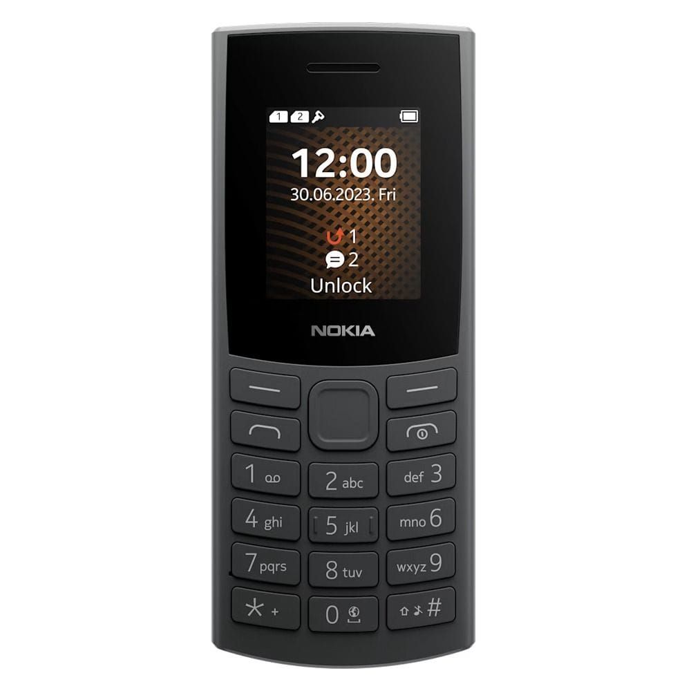 Nokia 105 4G Feature Phone, Dual SIM, 4G Connectivity, Compact Keypad Design, GCC Version | Charcoal - TA-1551 DS GCC DFZ