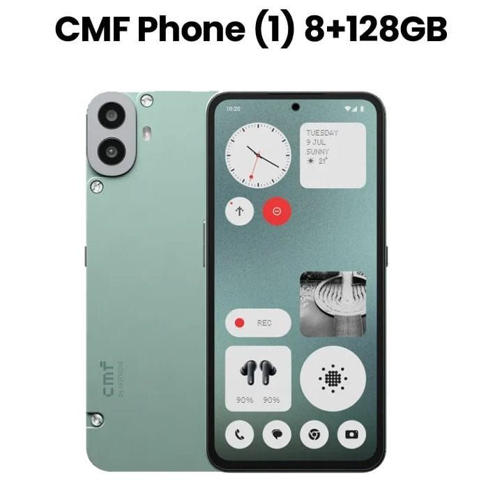 نَثينج هاتف CMF Phone 1 ذاكرة ٨+١٢٨ جيجابايت - أخضر فاتح | A10400109