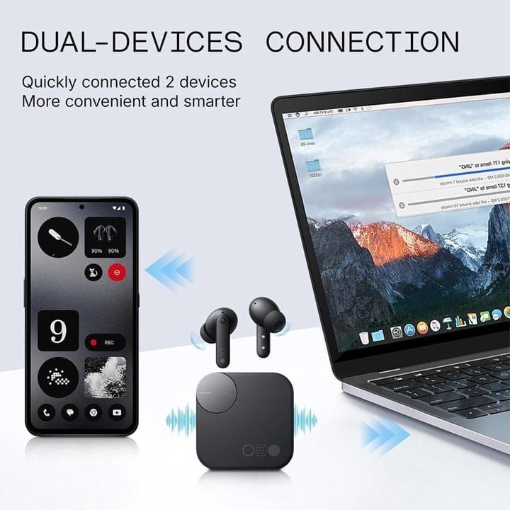 Nothing CMF Buds 2 True Wireless Earbuds ANC, Bluetooth 5.3, 38H Playtime, Clear Call ENC, Low Latency Gaming Mode, Fast Charging | Dark Grey-B179-A10600098