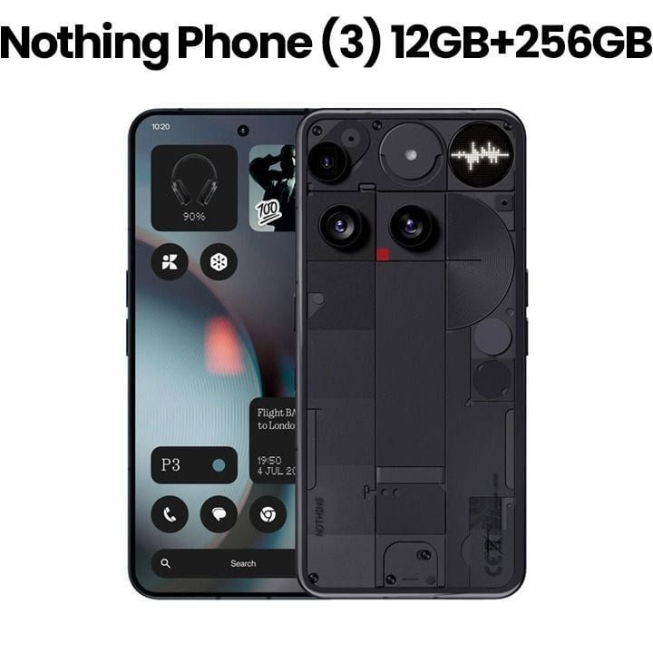 Nothing Phone (3) 12GB+256GB Smartphone - Black | A024-A10000018