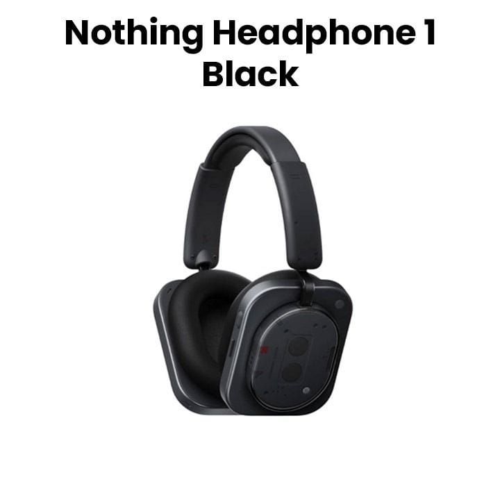 Nothing Headphone (1) Hybrid Active Noise Cancelling Headphones | Black | A11300003
