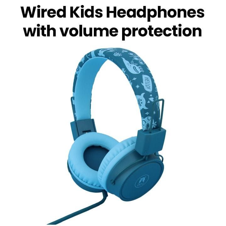 DCU Tecnologic Wired Kids Safe Headphones with Volume Protection – Teal/blue|34152530