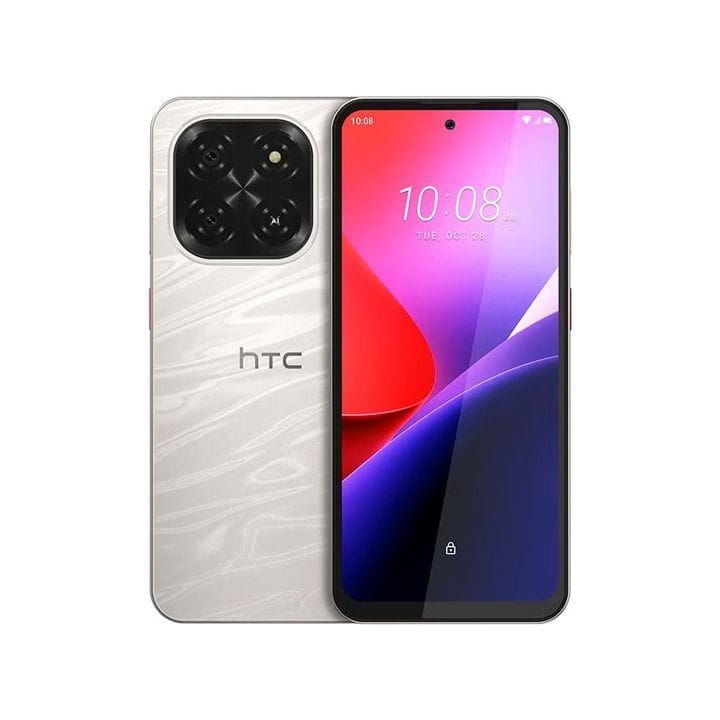 HTC Wildfire E7 Elite 5G Dual SIM Smartphone – 6.8" 120Hz Display, 50MP AI Camera, NFC, Octa-Core Processor, 6GB RAM 128GB Storage, 5000mAh - Champagne Gold