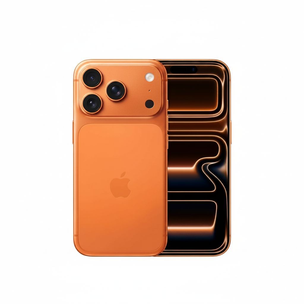 Apple iPhone 17 Pro 512GB, 6.3 Inch ProMotion Display Up to 120Hz, A19 Pro Chip, Pro Fusion Camera System, Center Stage Front Camera - Cosmic Orange
