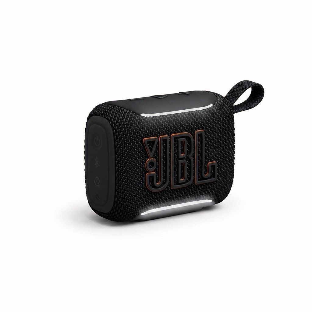 JBL Go 5 Ultra-Portable Bluetooth Speaker, IP68 Waterproof & Dustproof, 10H Playtime, Ambient Edge Lighting | Black