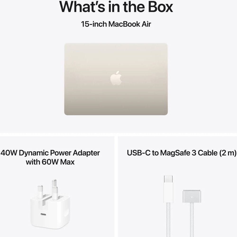 Apple MacBook Air 13-inch Laptop, M5 Chip, 10-Core CPU & 10-Core GPU, 16GB RAM, 1TB SSD, Liquid Retina Display | Starlight - MDHC4AB/A