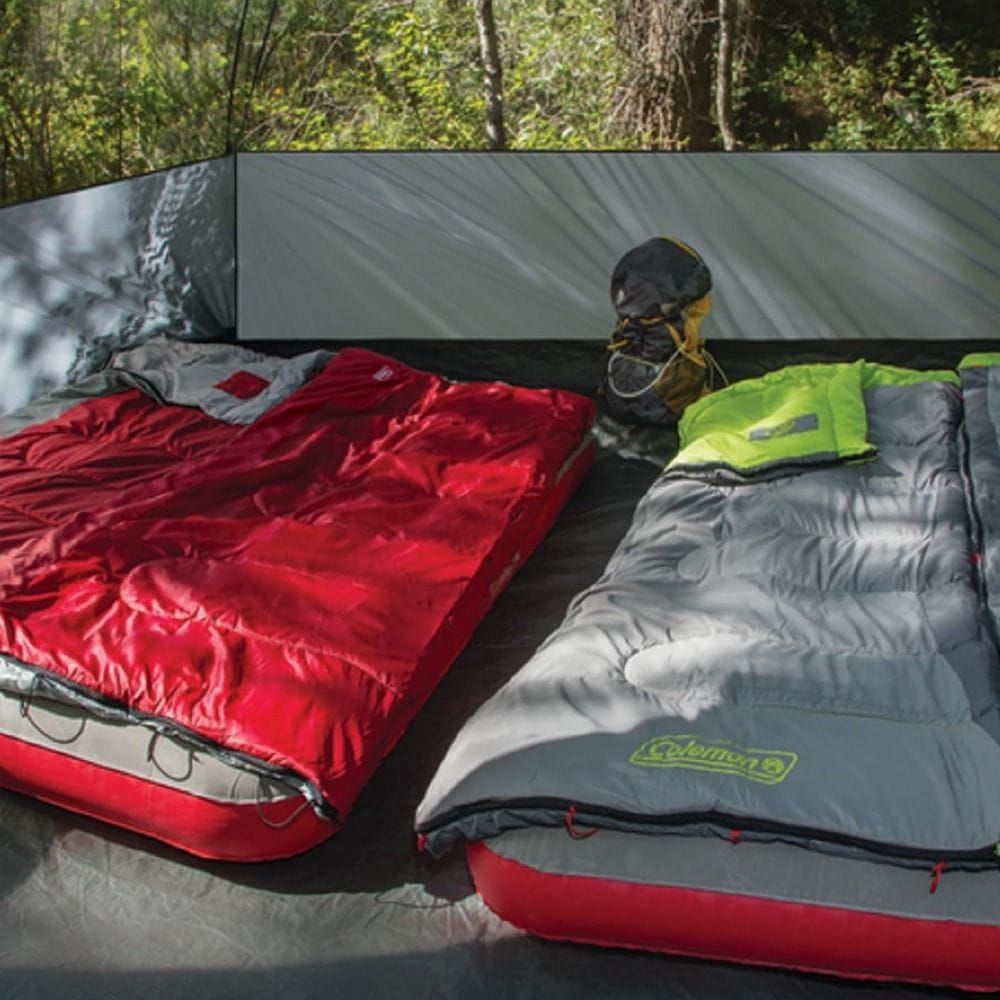 Coleman Sleeping Bag, Outdoor Camping Sleeping Bag, Lightweight and Comfortable Design, Insulated Sleeping Gear for Camping, Hiking and Travel | Red