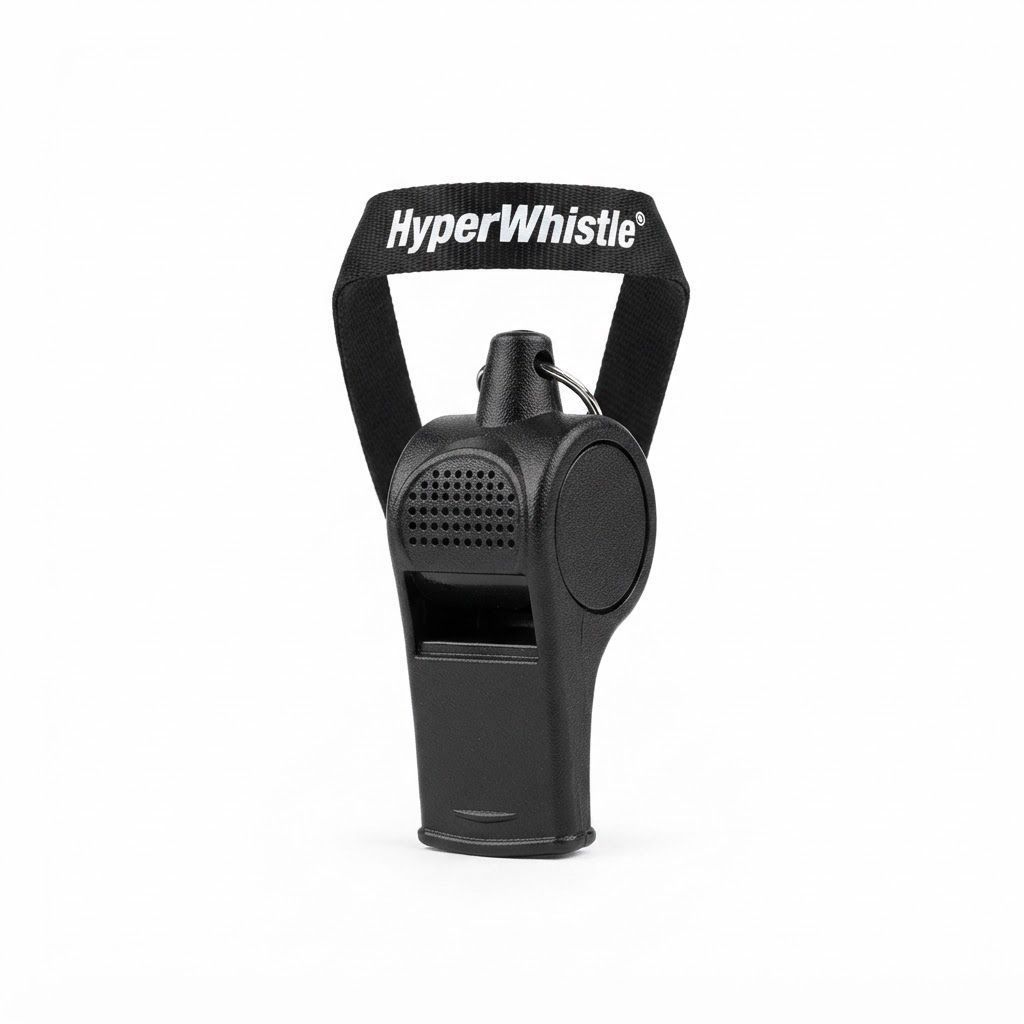 HyperWhistle Original 142dB Loud Safety Whistle, Long-Range Emergency Signal for Sports, Boating, Hiking and Outdoor Safety