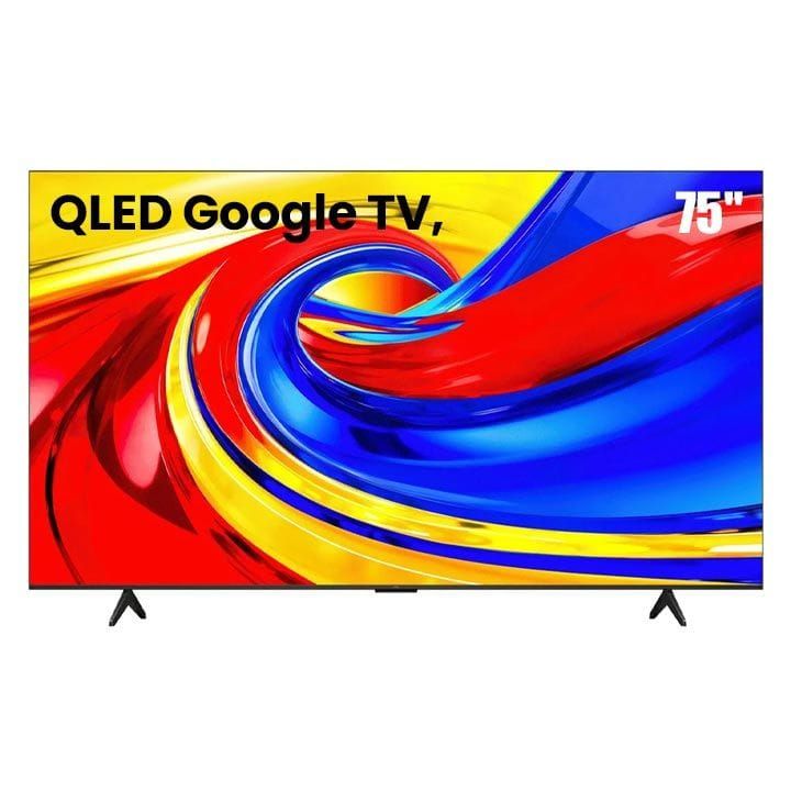 TCL 75-Inch P7L 4K Premium QLED Google TV, Colorful Quantum Crystal, 93% DCI-P3, Dolby Vision, HDR10+ & AiPQ Processor | 75P7L