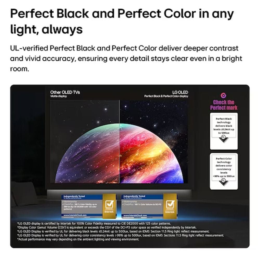 LG B6 77" OLED AI 4K Smart TV, α8 AI Processor Gen3, Perfect Black & Color, 144Hz VRR, G-SYNC, FreeSync Premium, webOS | OLED77B66LA.AMRG