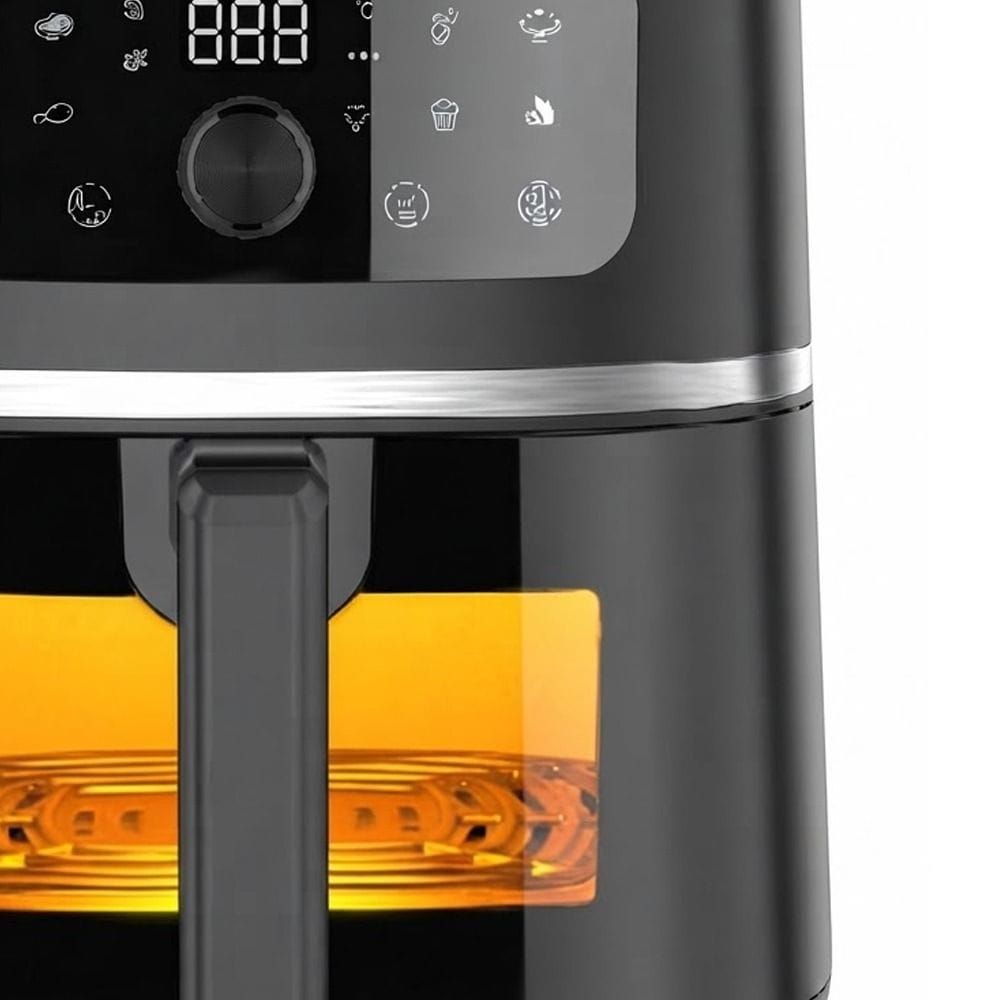 Oscar 6.2L Digital Air Fryer, 1750W, Touch Control, Viewing Window, Non-Stick Detachable Basket | Black - OAF902