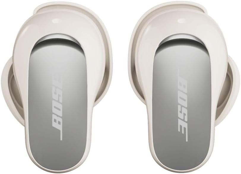 Bose QuietComfort Ultra Bluetooth Earbuds (2nd Gen), Wireless Noise Cancelling, Immersive Audio, Bluetooth, Up to 6-Hour Battery Life - White