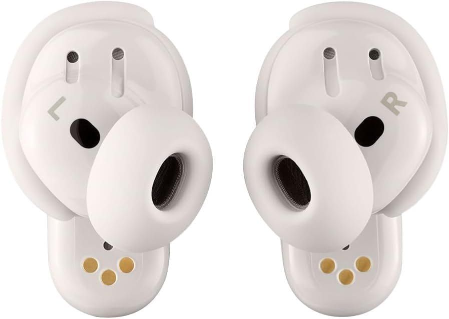 Bose QuietComfort Ultra Bluetooth Earbuds (2nd Gen), Wireless Noise Cancelling, Immersive Audio, Bluetooth, Up to 6-Hour Battery Life - White