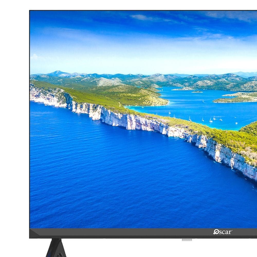 Oscar 32-inch Frameless HD Smart Android TV, Bluetooth, T2/S2 Tuner, CI Slot, HDMI & USB Connectivity | Black - OTV3201SA
