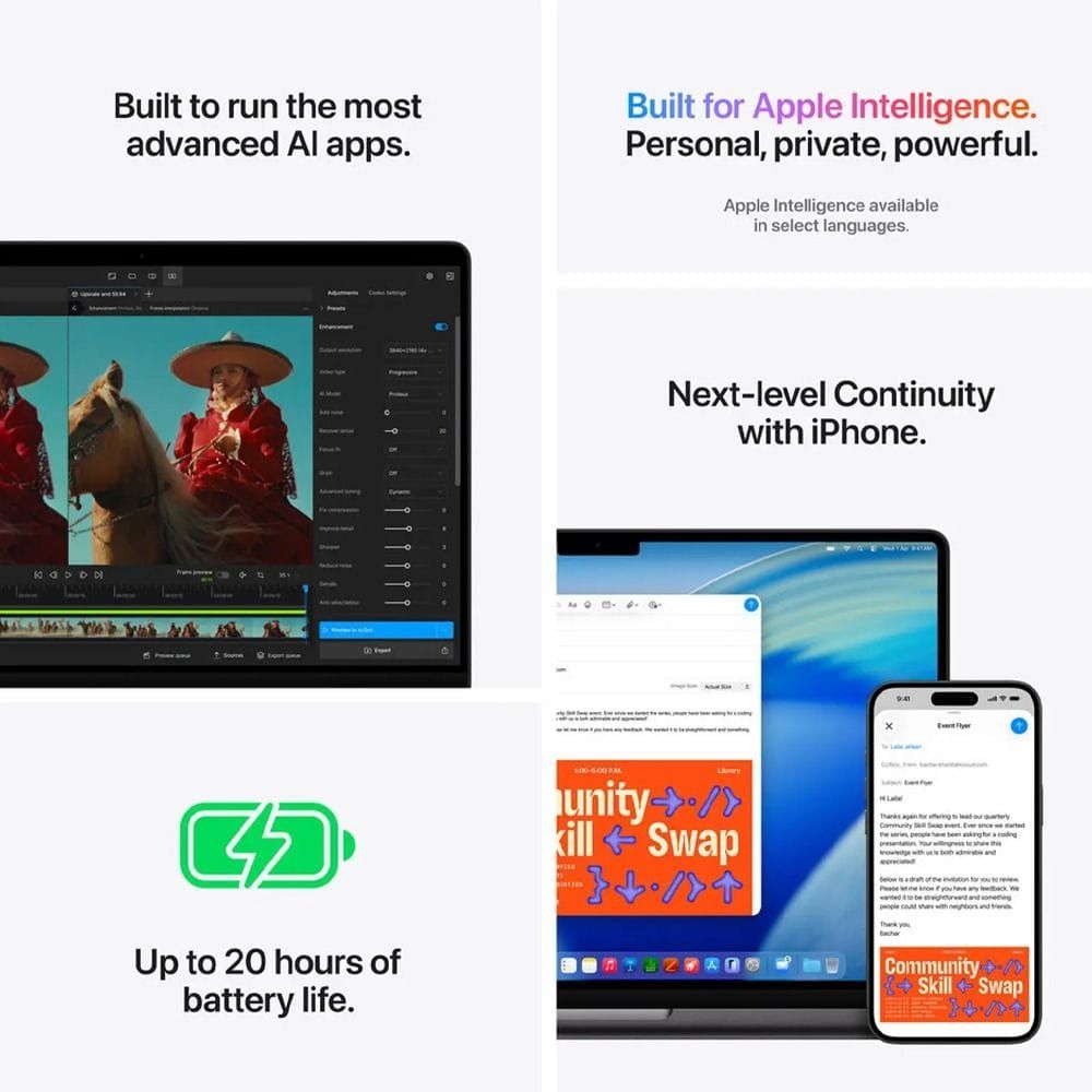 Apple MacBook Pro 14-inch Laptop, M5 Max Chip, 18-Core CPU & 32-Core GPU, 36GB RAM, 2TB SSD, Liquid Retina XDR Display | Space Black - MGDU4AB/A