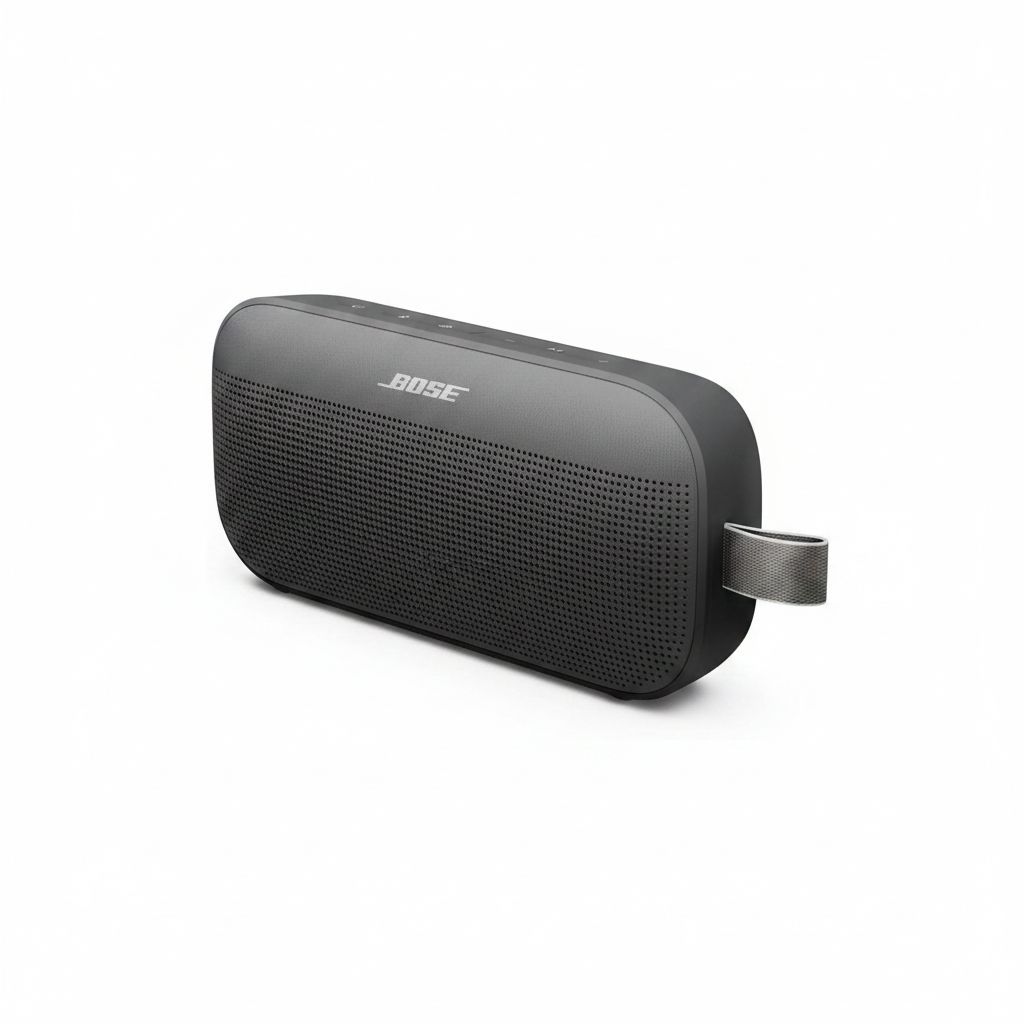 Bose SoundLink Flex 2nd Gen Portable Bluetooth Speaker, Waterproof, Hi-Fi Audio, 12-Hour Battery Life - Black