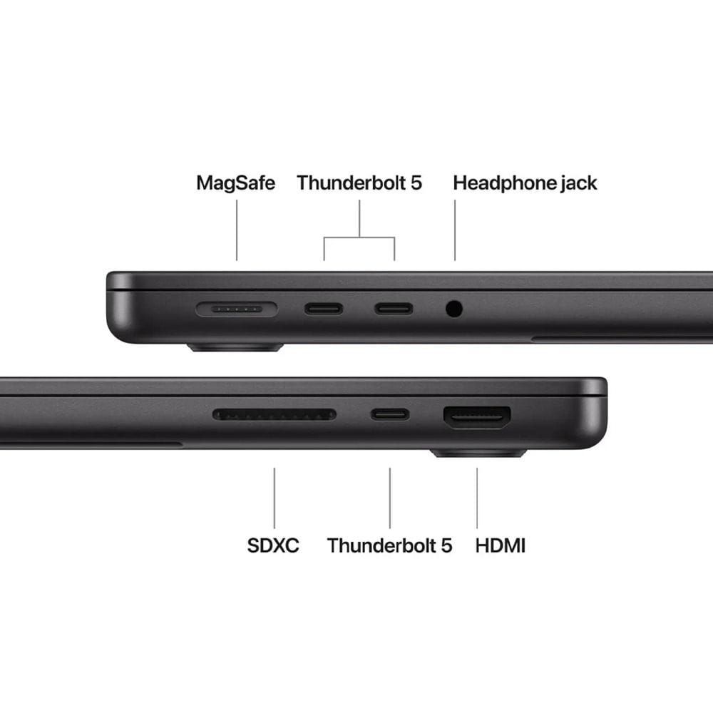 Apple MacBook Pro 14-inch Laptop, M5 Max Chip, 18-Core CPU & 32-Core GPU, 36GB RAM, 2TB SSD, Liquid Retina XDR Display | Space Black - MGDU4AB/A