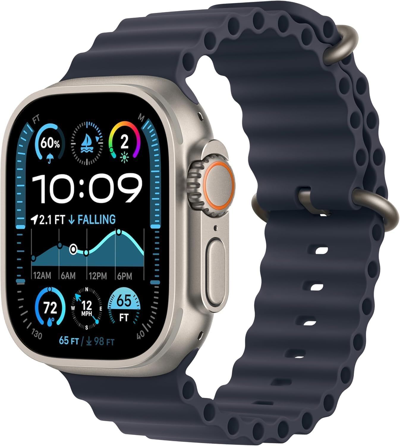 Apple Watch Series 6 GPS + Cellular 40mm Graphite Stainless Steel Case with Sport Band Black - M06X3AE/A