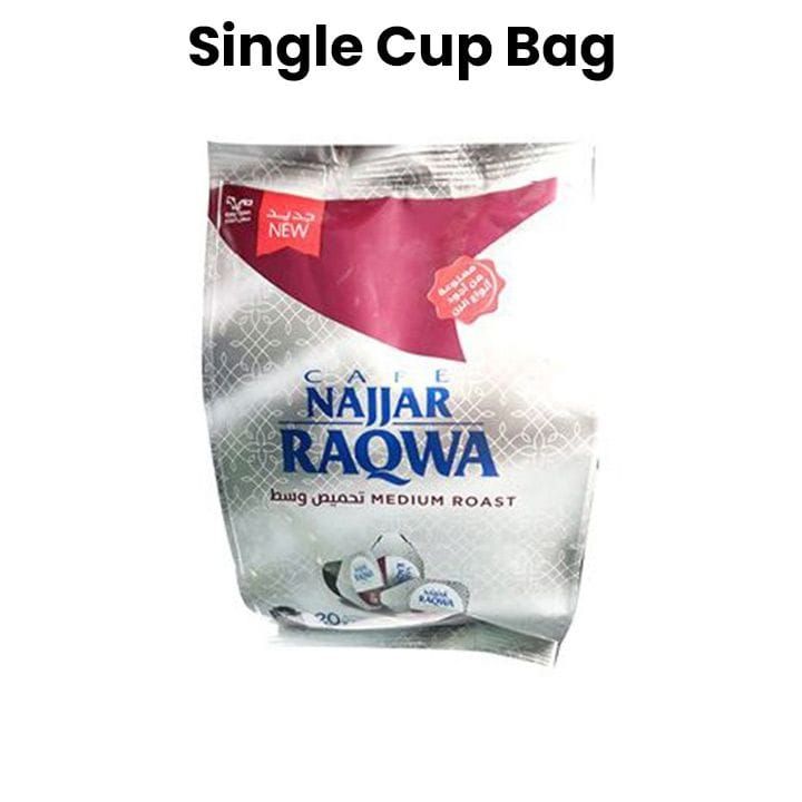 Najjar Raqwa Single Cup Bag of 20pcs Coffee Capsules - Medium Roast