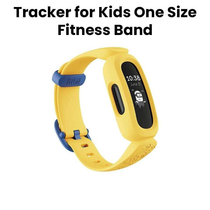 Fitbit Ace 3 Activity Tracker for Kids One Size Fitness Band - Black/Minions Yellow