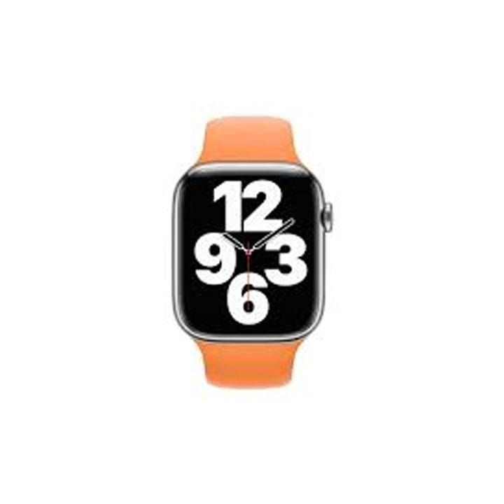 Apple Watch Sport Band 45mm, Durable And Strong, Designed For Active Wear, Easy To Swap, Regular - Marigold - MKUX3ZM/A