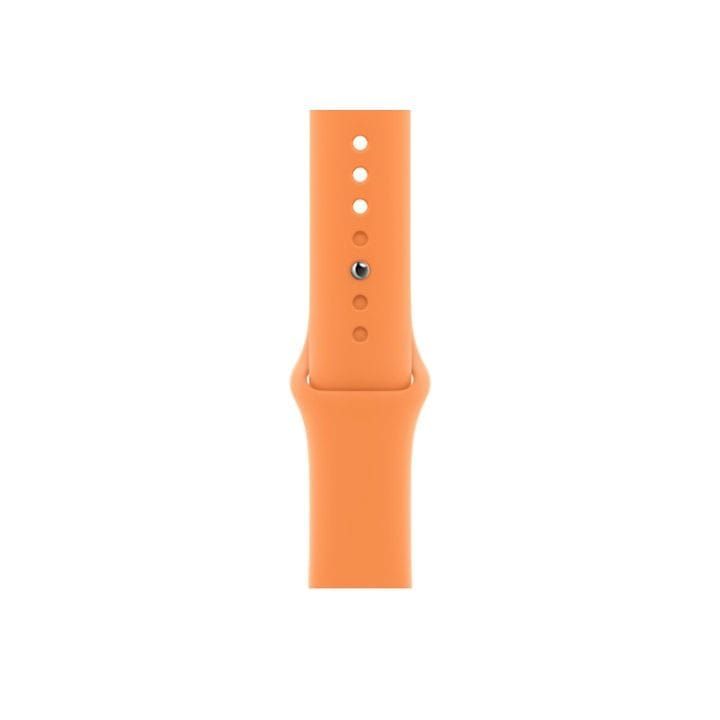 Apple Watch Sport Band 45mm, Durable And Strong, Designed For Active Wear, Easy To Swap, Regular - Marigold - MKUX3ZM/A