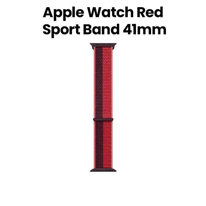 Apple Watch Sport Loop 41mm, Soft, Breathable And Lightweight, Regular - (Product) Red - ML8F3ZM/A