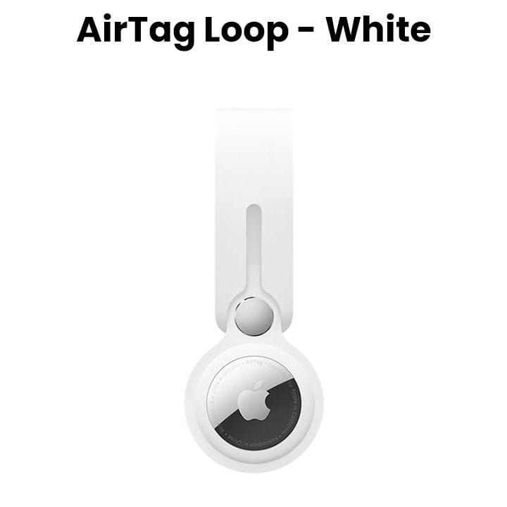 Apple AirTag Loop, Lightweight And Durable, Easy To Attach, Portable And Travel-Friendly Design - White - MX4F2ZM/A