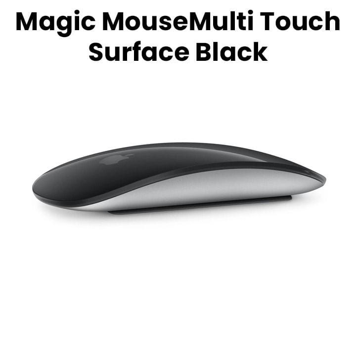 Apple Magic Mouse, Multi-Touch Surface, Wireless And Rechargeable - Black - MMMQ3ZM/A