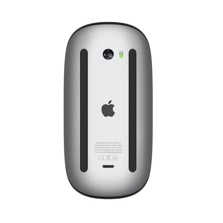 Apple Magic Mouse, Multi-Touch Surface, Wireless And Rechargeable - Black - MMMQ3ZM/A