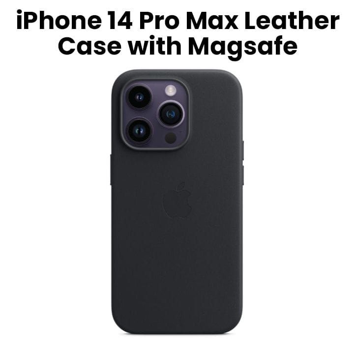 Apple iPhone 14 PRO Max Leather Case with Magsafe - Midnight | MPPM3ZM/A