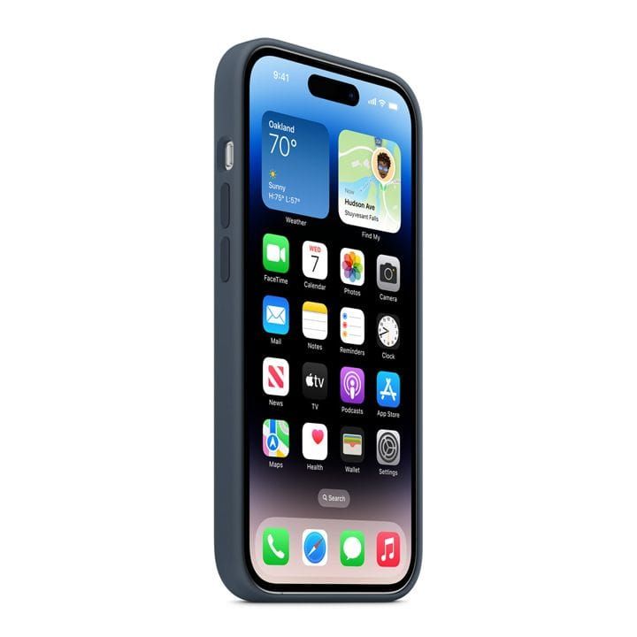 Apple iPhone 14 PRO Silicone Case with Magsafe - Storm Blue | MPTF3ZM/A