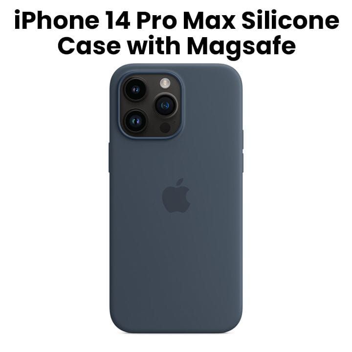 Apple iPhone 14 PRO Max Silicone Case with Magsafe - Storm Blue | MPTQ3ZM/A