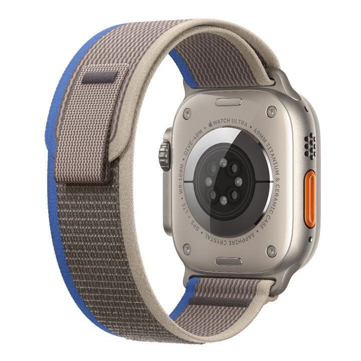 Apple Watch Ultra 49MM GPS + Cellular Titanium Case with Blue/Gray Trail Loop | MNHL3AE/A