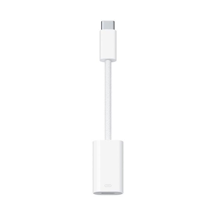 Apple USB-C To Lightning Adapter, Seamless Connectivity, Fast Charging, Compact And Portable - White - MUQX3ZM/A