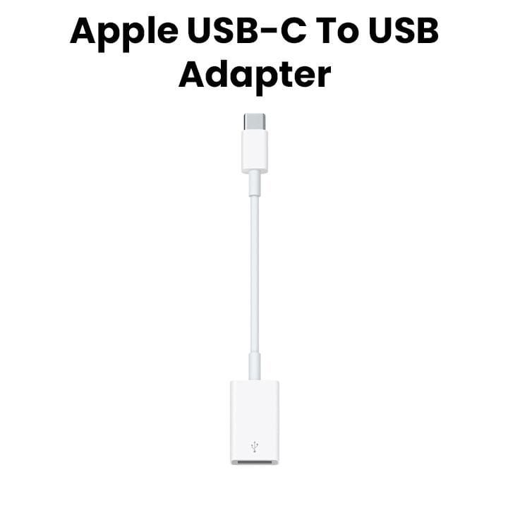 Apple USB-C To USB Adapter, Supports Sync And Charge, Connect Standard USB Devices - White - MJ1M2ZM/A