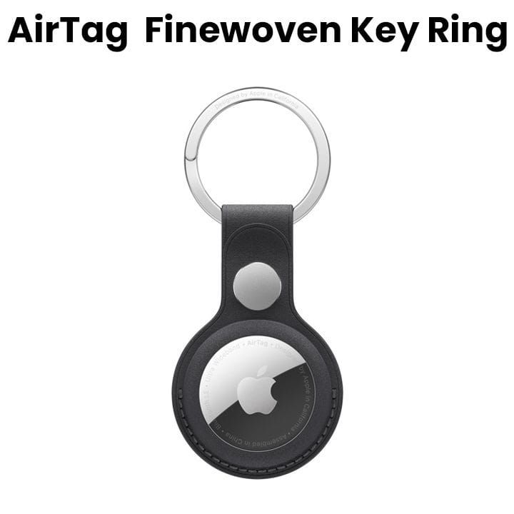 Apple Airtag Finewoven Key Ring - Black | MT2H3ZM/A