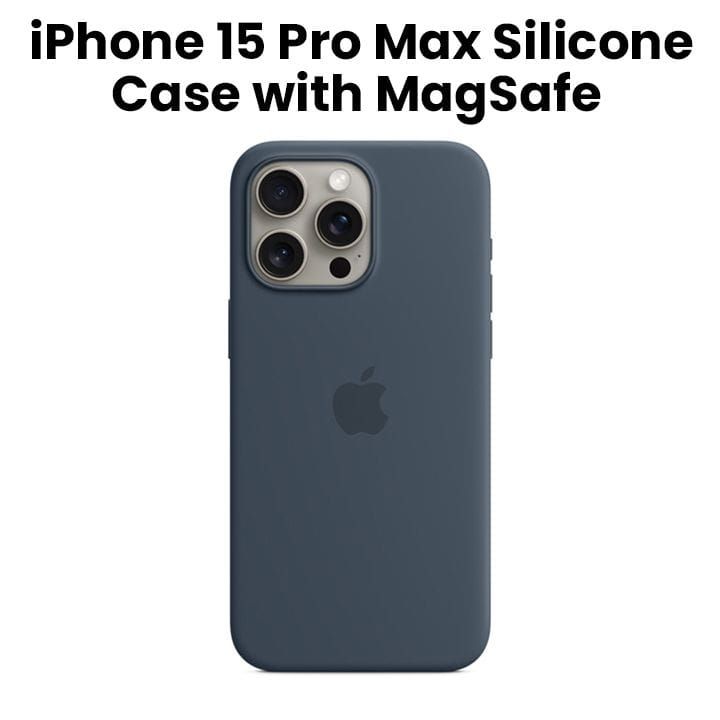 Apple Silicone Case for iPhone PRO MAX with MagSafe - Storm Blue | MT1P3ZM/A
