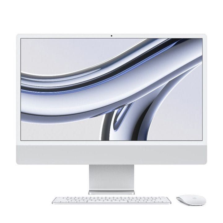 Apple iMac With Retina 8GB 256GB SSD 24 Inch, 4.5K Retina Display, M3 Chip With 8 Core CPU And 8 Core GPU, Seamless Multitasking - Silver