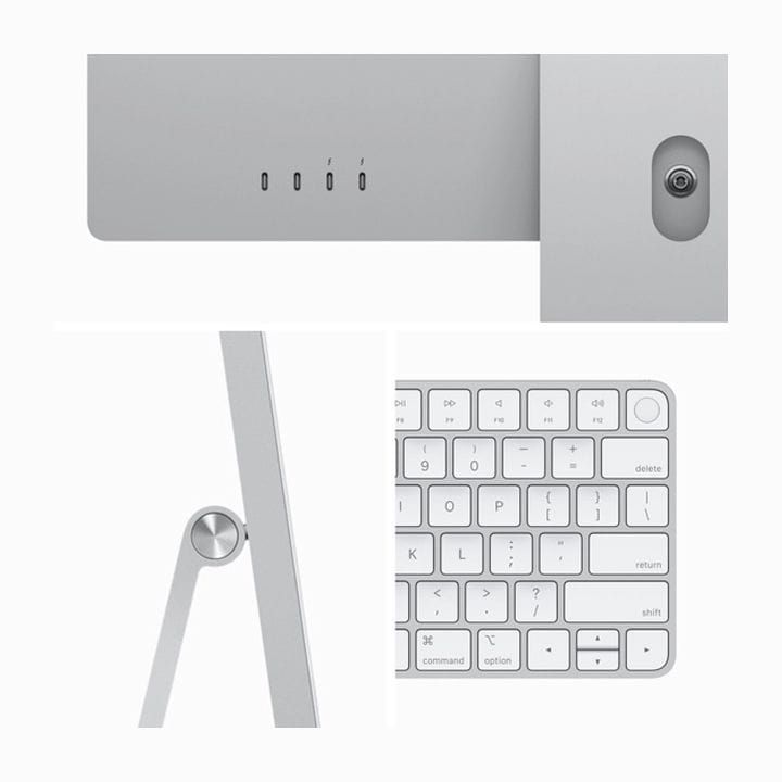 Apple iMac With Retina 8GB 256GB SSD 24 Inch, 4.5K Retina Display, M3 Chip With 8 Core CPU And 8 Core GPU, Seamless Multitasking - Silver