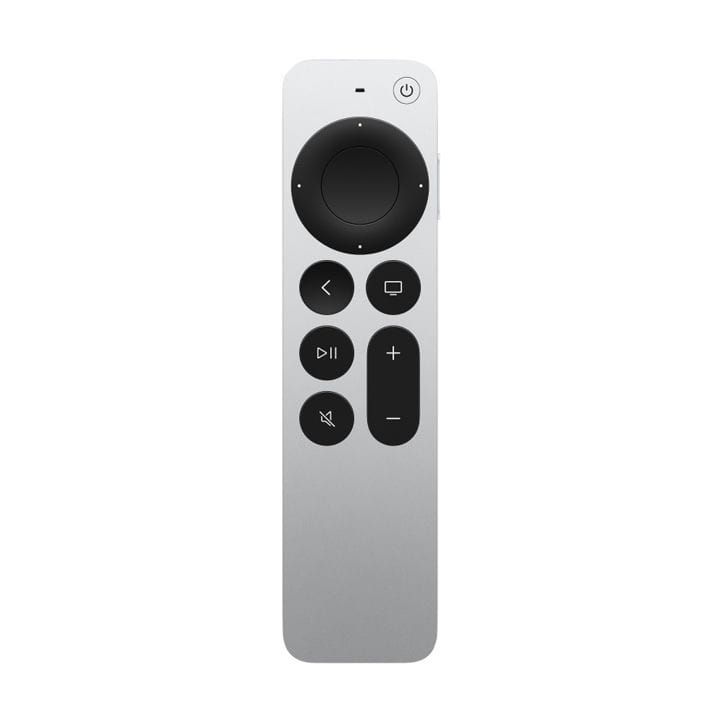 Apple TV Remote 3rd Generation, Comfortable Grip With A Compact Lightweight Design, Responsive Buttons - Silver - MNC83Z/A