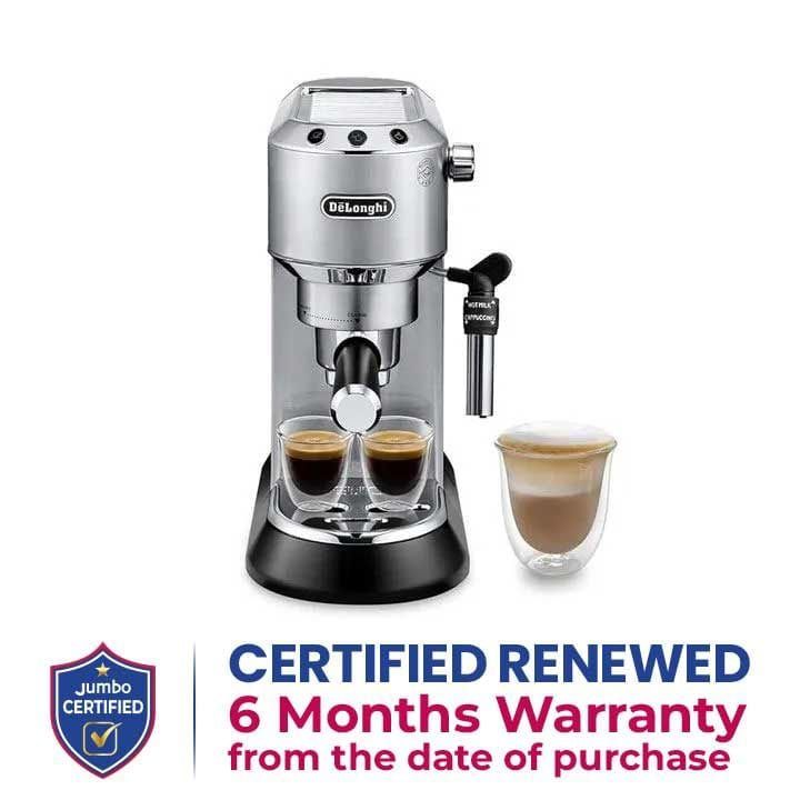 DeLonghi Dedica Style Pump Espresso Machine - Silver | EC685.M (Open Piece - B Grade)