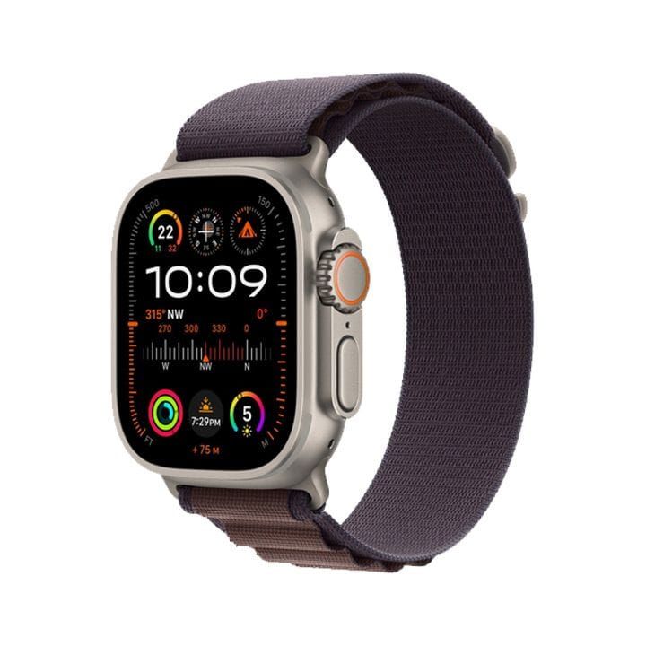 Apple Watch Ultra 2 GPS + Cellular 49mm Titanium Case with Indigo Alpine Loop - Small | MRER3AE/A