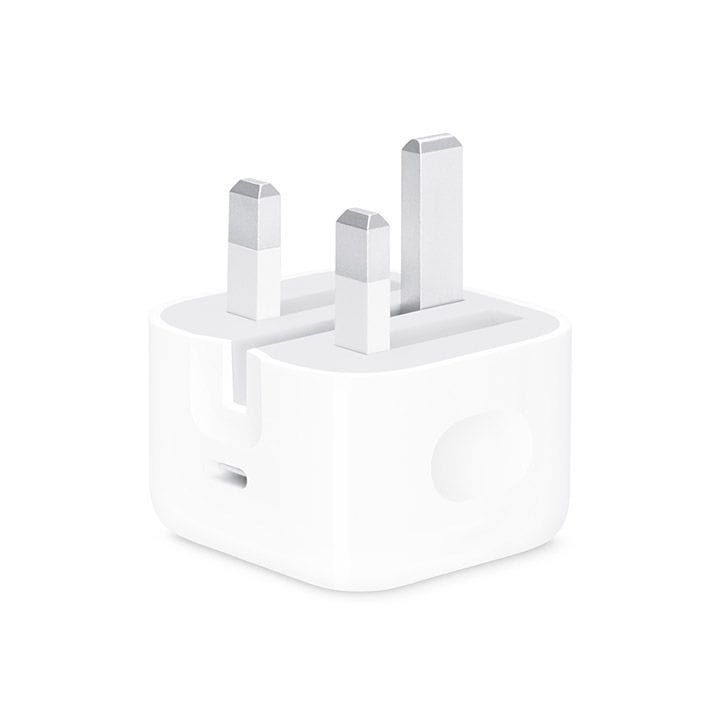 Apple USB-C Power Adapter 20W, Fast Charging Support, Compact And Portable, Durable Design - White - MHJF3B/A