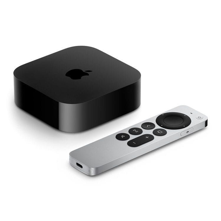 Apple Smart 4K TV Box With Wi‑Fi 64GB Storage, Dolby Atmos, A15 Bionic Chip, HDR10+ - Black - MN873AE/A