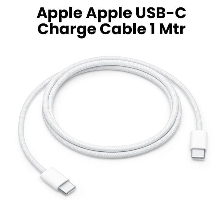 Apple USB-C Charge Cable 1M, ZML For Smooth Charging And Efficient Data Transfer - White - MQKJ3ZM/A