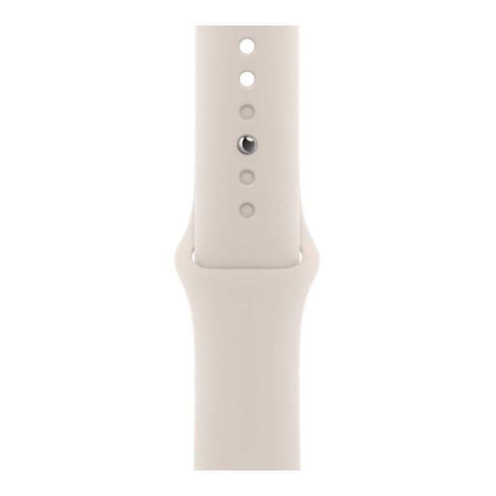Apple Watch Series 9 GPS 41mm Starlight Aluminium Case with Starlight Sport Band - M/L